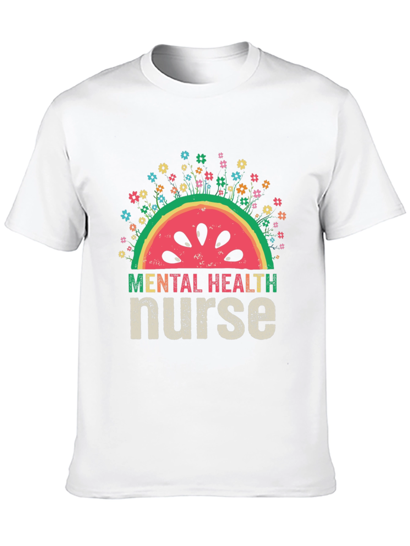 Mental Health Nurse Watermelon T-Shirt