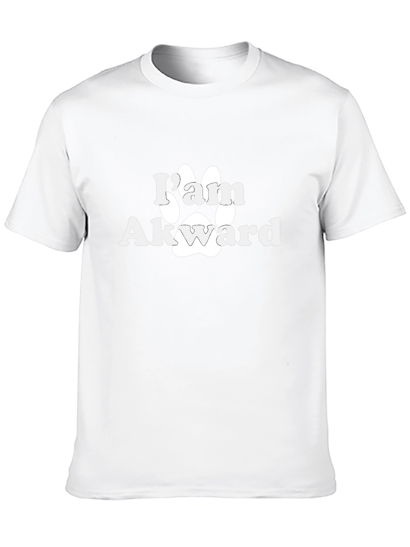Im Awkward Paw Print Graphic T-Shirt