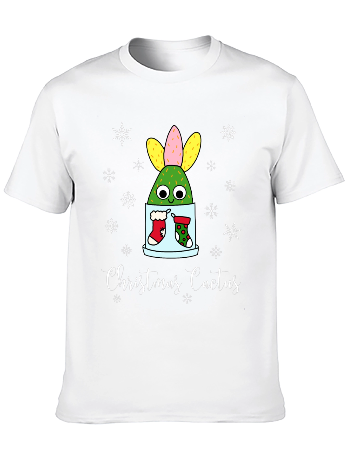 Christmas Cactus T-Shirt - Holiday Festive Tee
