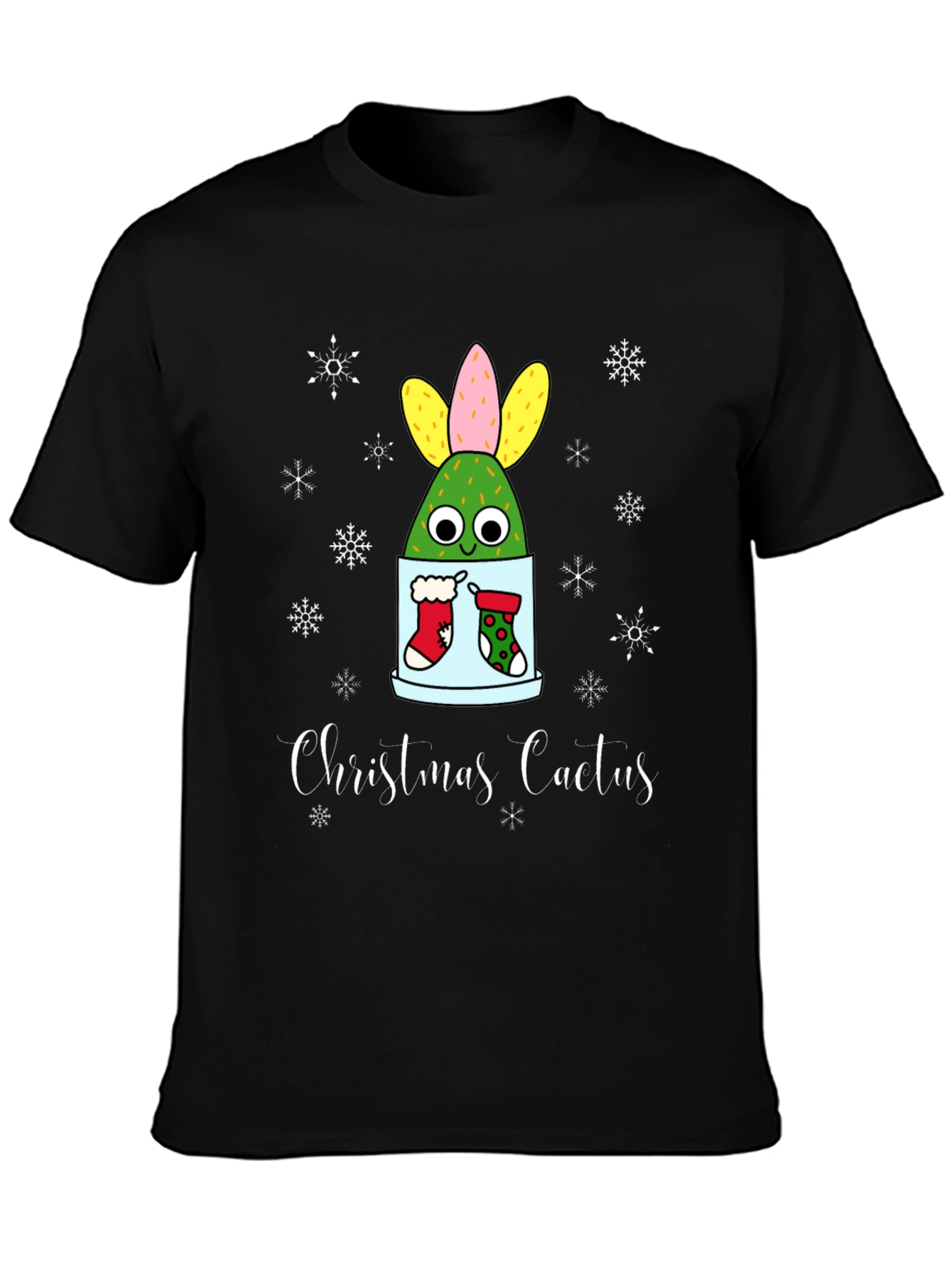 Christmas Cactus T-Shirt - Holiday Festive Tee