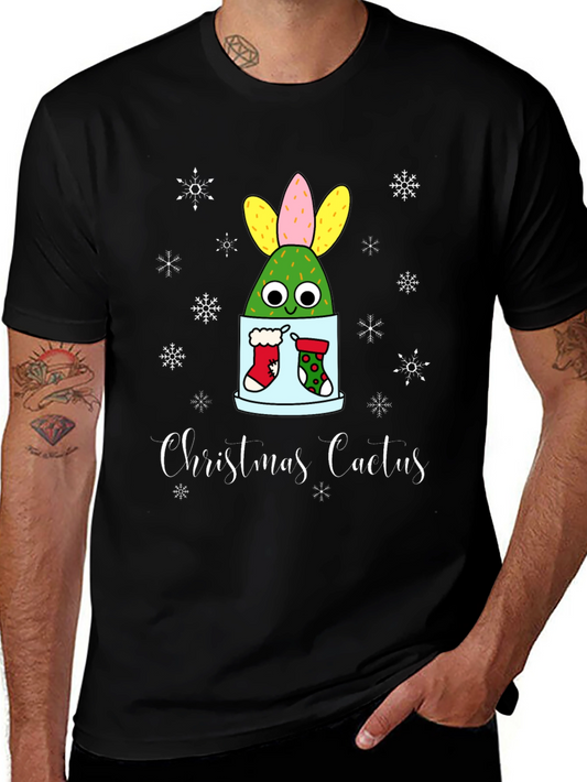 Christmas Cactus T-Shirt - Holiday Festive Tee