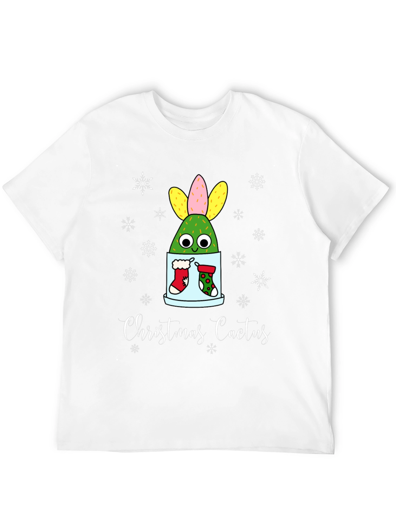 Christmas Cactus T-Shirt - Holiday Festive Tee