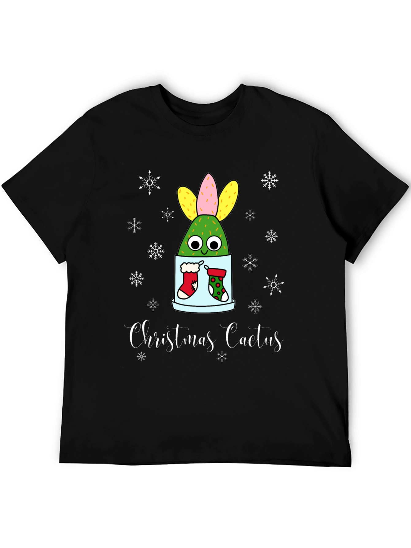 Christmas Cactus T-Shirt - Holiday Festive Tee
