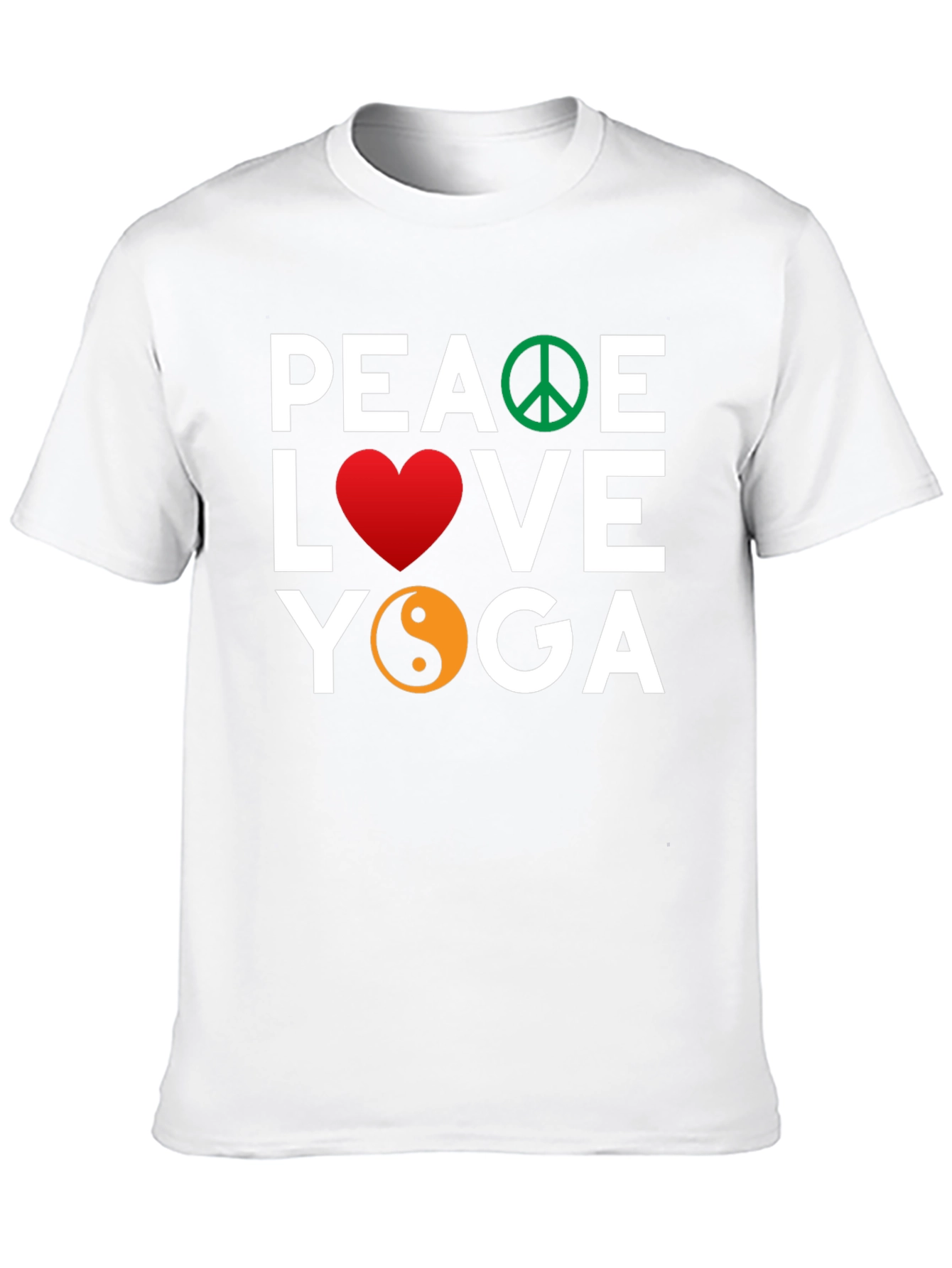 Peace Love Yoga Graphic T-Shirt