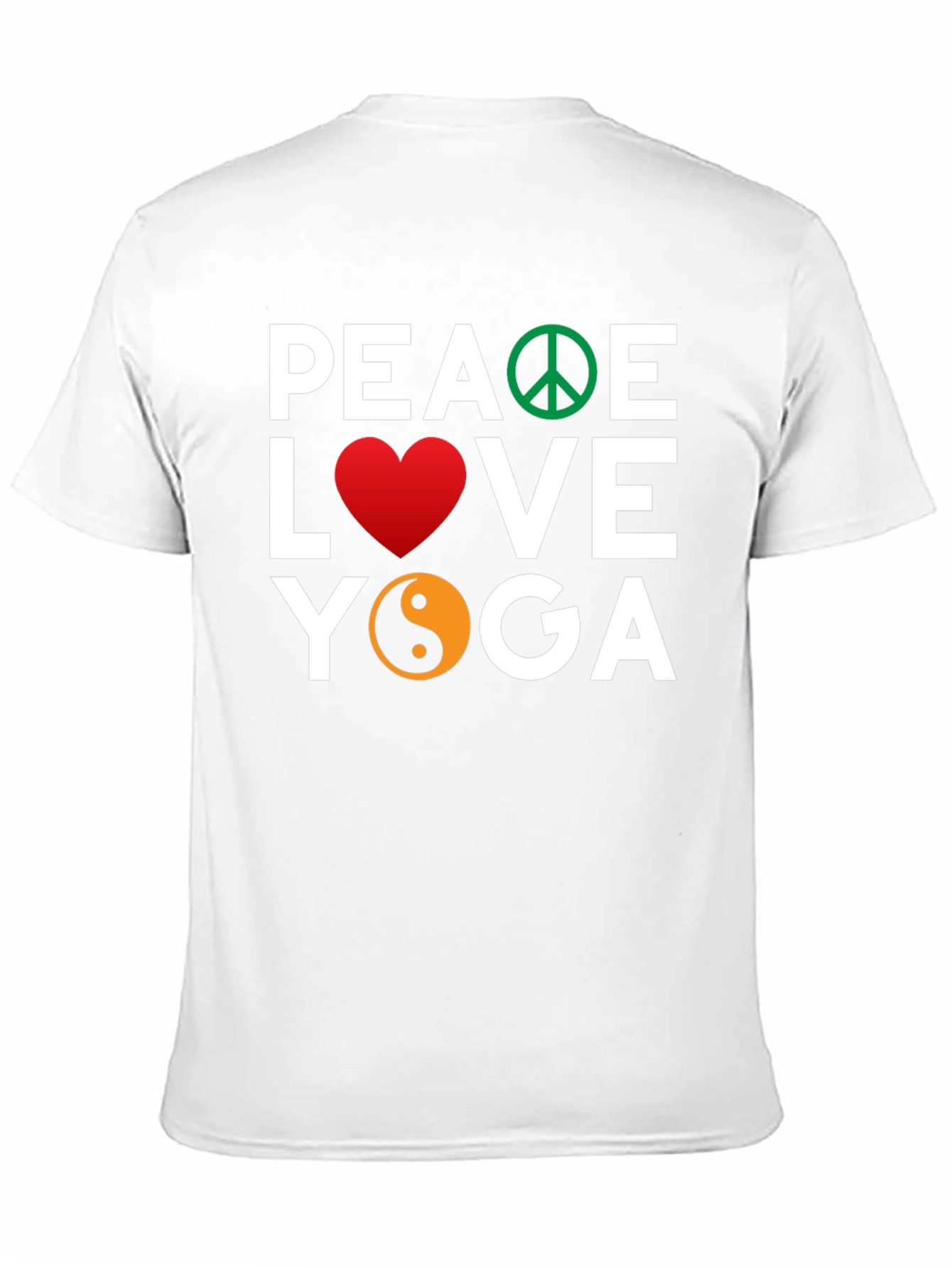 Peace Love Yoga Graphic T-Shirt