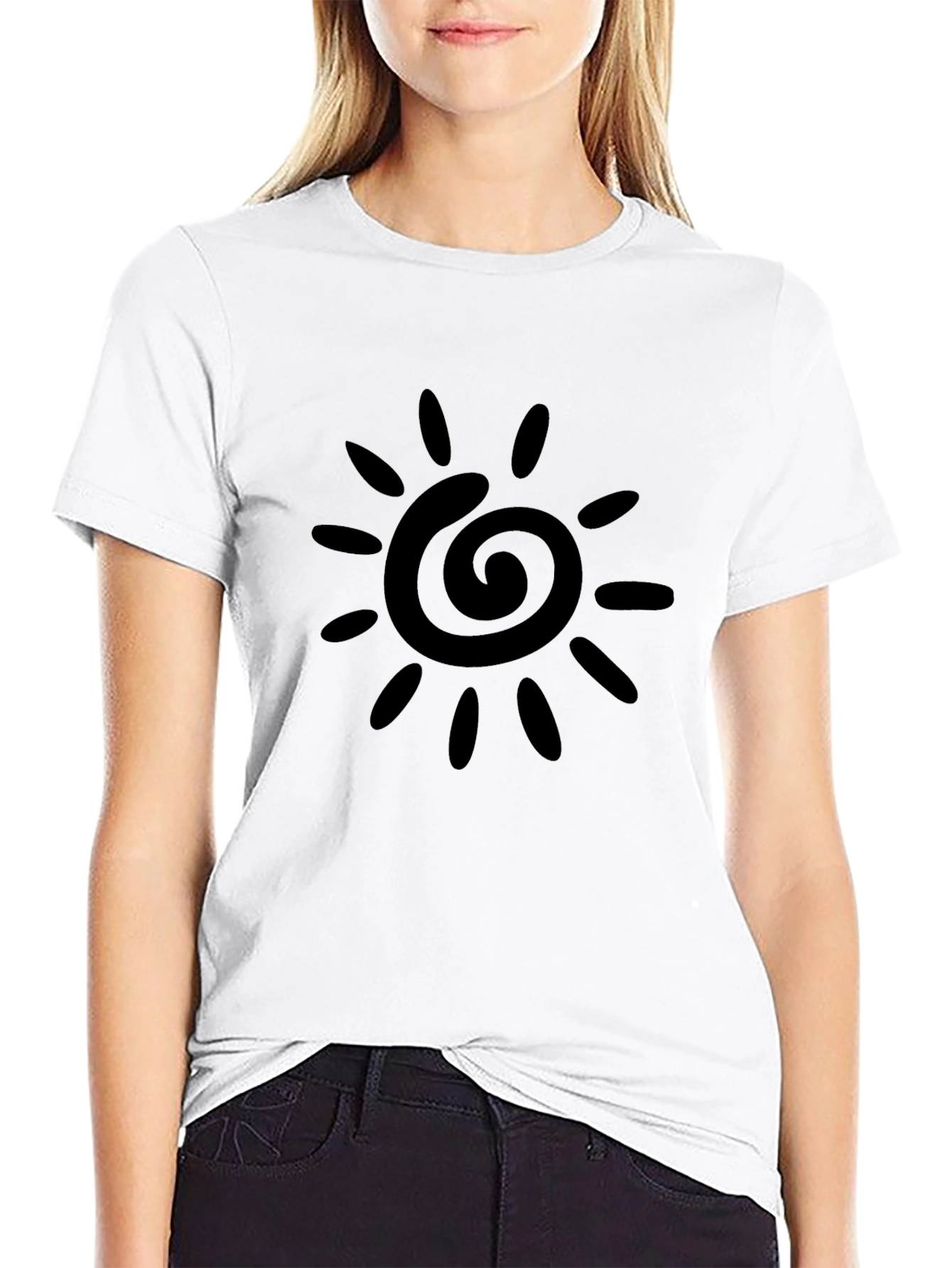 Black Sun Graphic Tee - Stylish & Comfortable