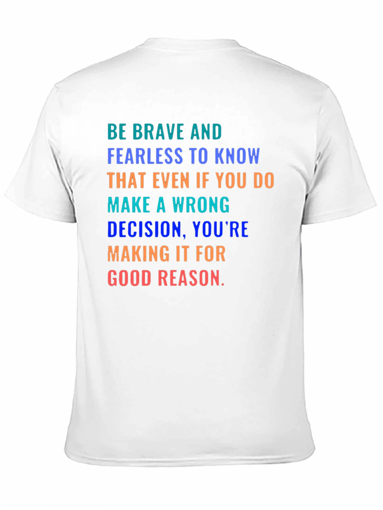 Be Brave Graphic Tee - Inspiring Message Black Shirt
