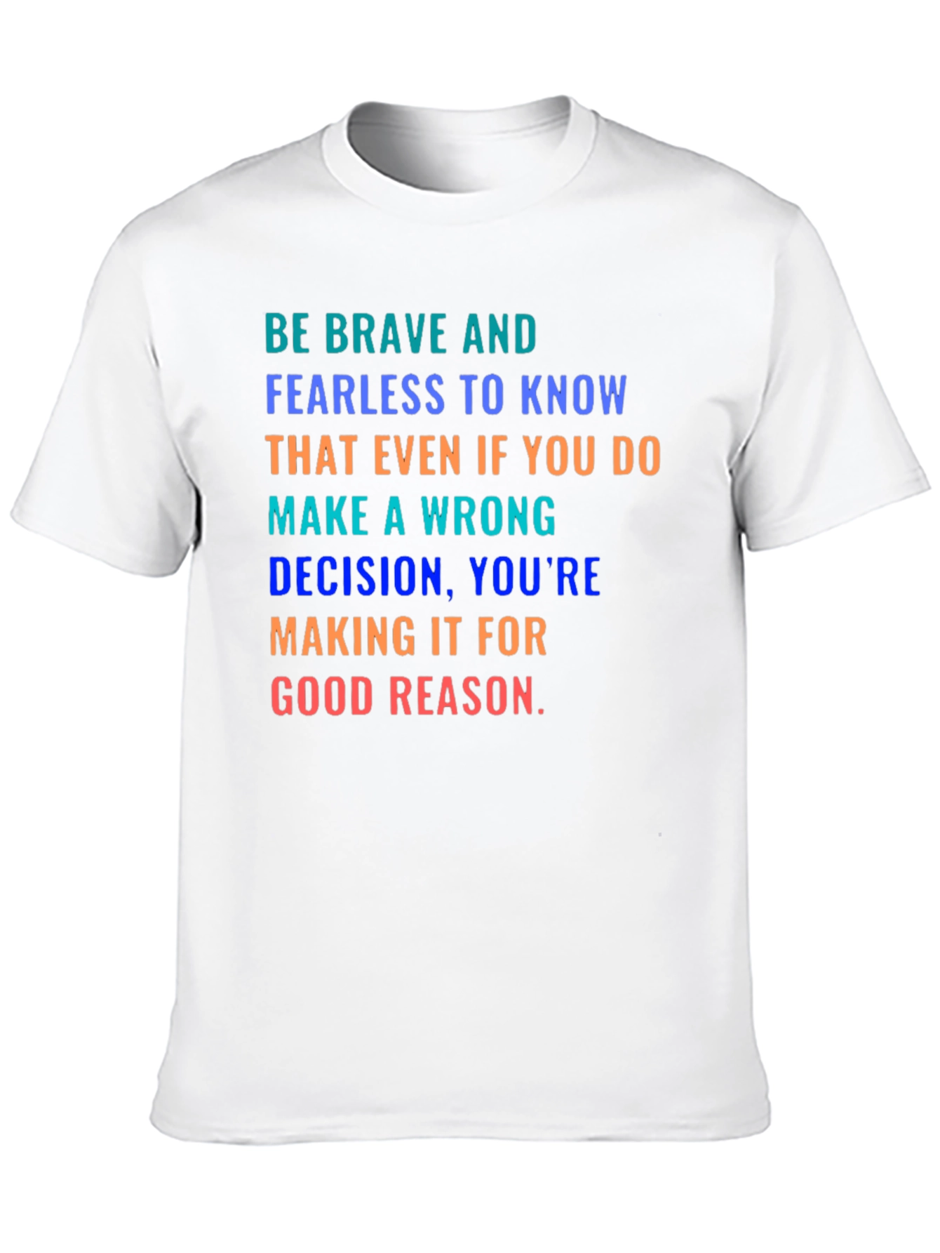 Be Brave Graphic Tee - Inspiring Message Black Shirt
