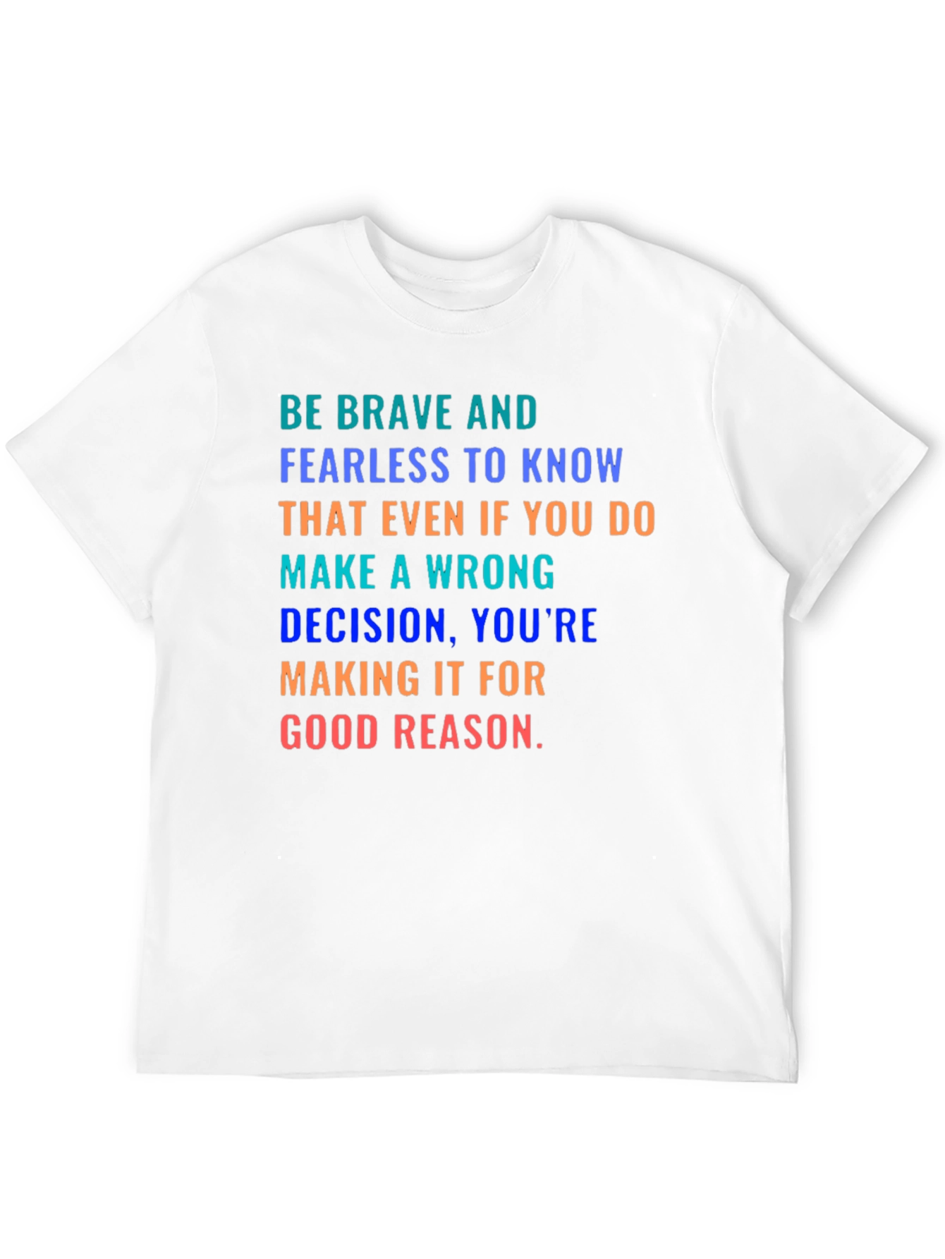Be Brave Graphic Tee - Inspiring Message Black Shirt