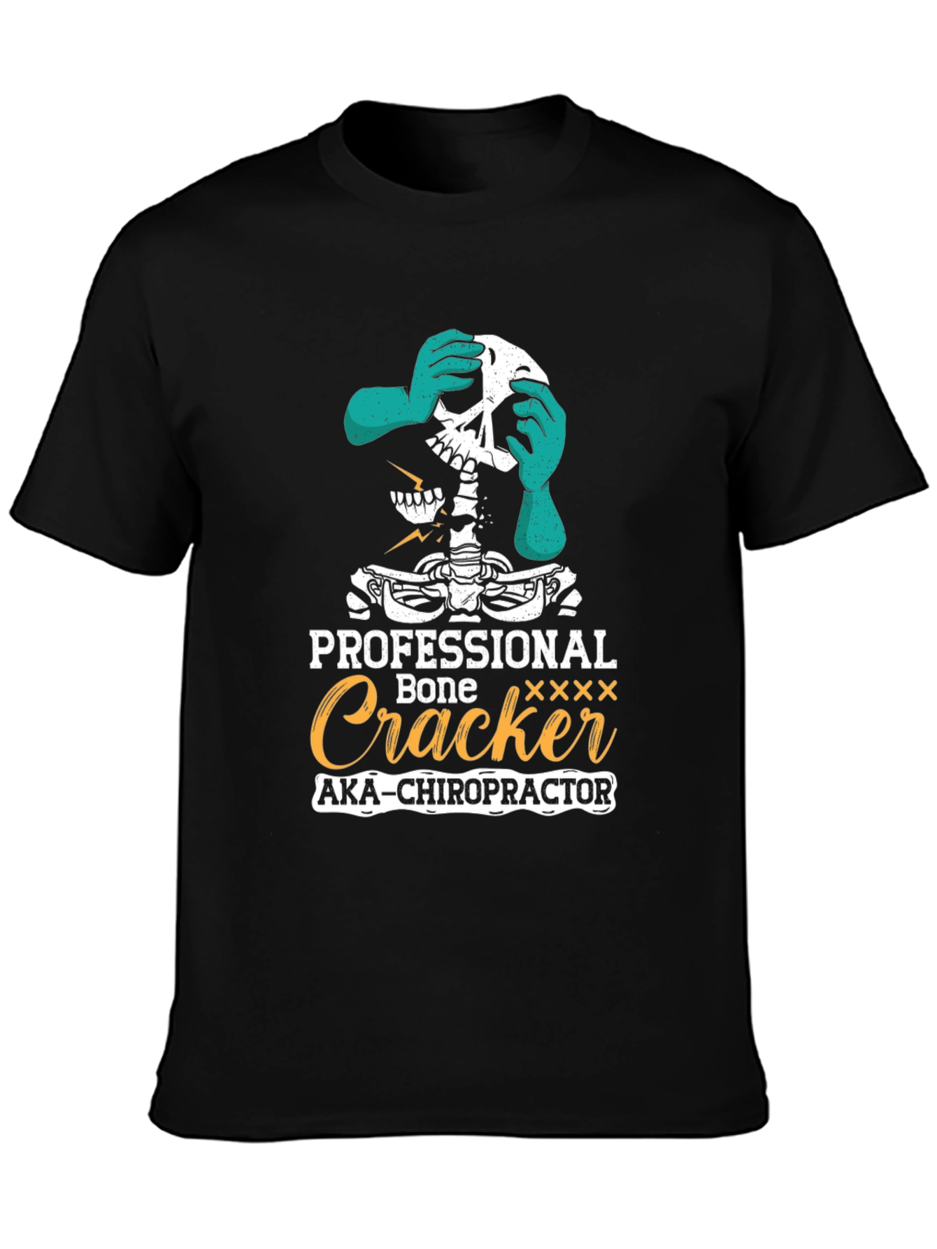 Chiropractor Skeleton Humor T-Shirt