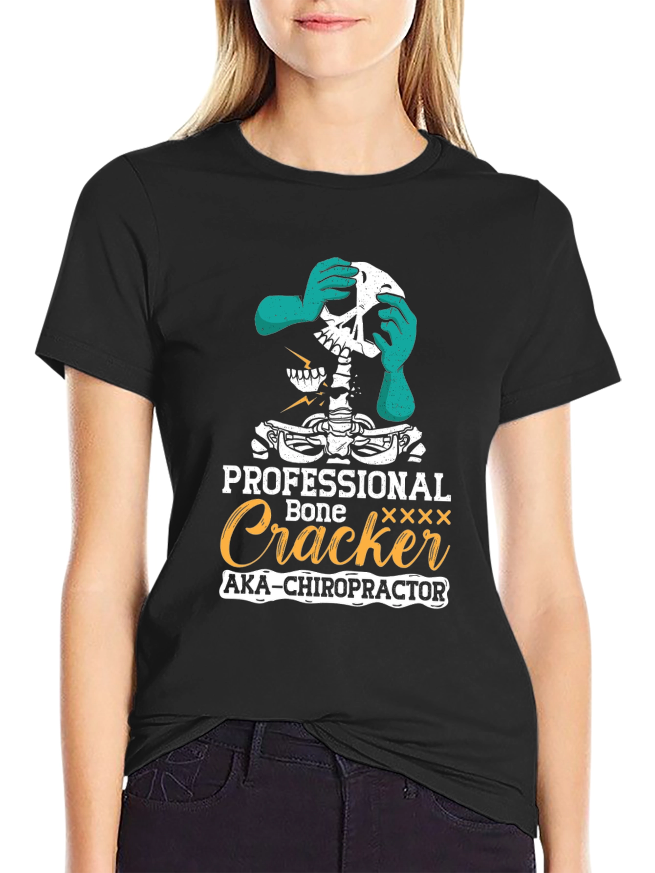 Chiropractor Skeleton Humor T-Shirt