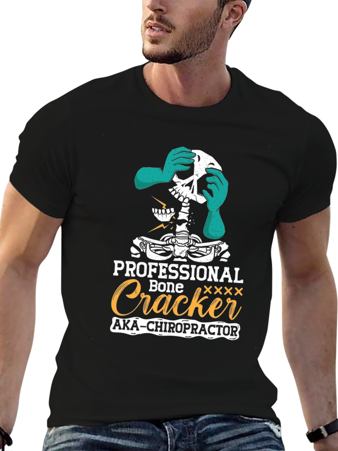 Chiropractor Skeleton Humor T-Shirt