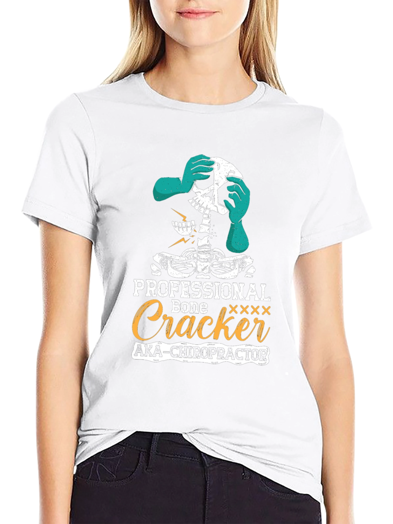 Chiropractor Skeleton Humor T-Shirt