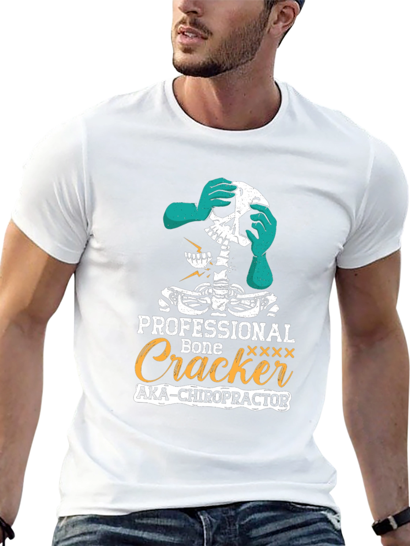 Chiropractor Skeleton Humor T-Shirt