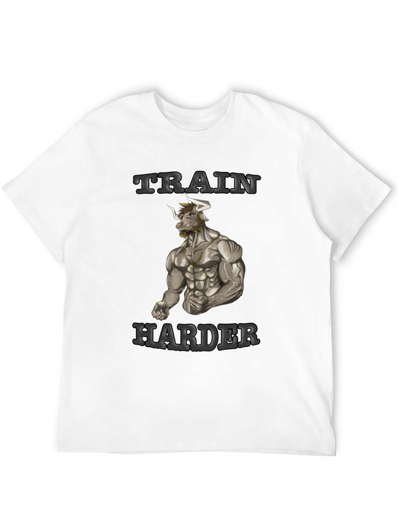 Train Harder Graphic Tee - Gym Motivation