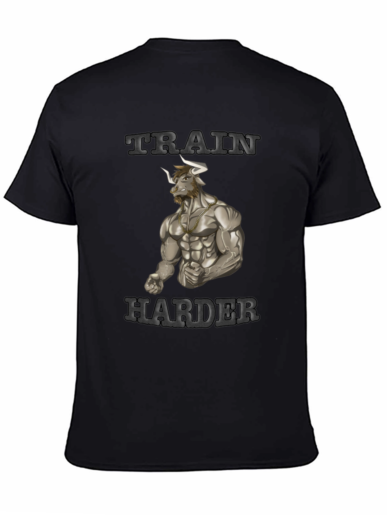 Train Harder Graphic Tee - Gym Motivation