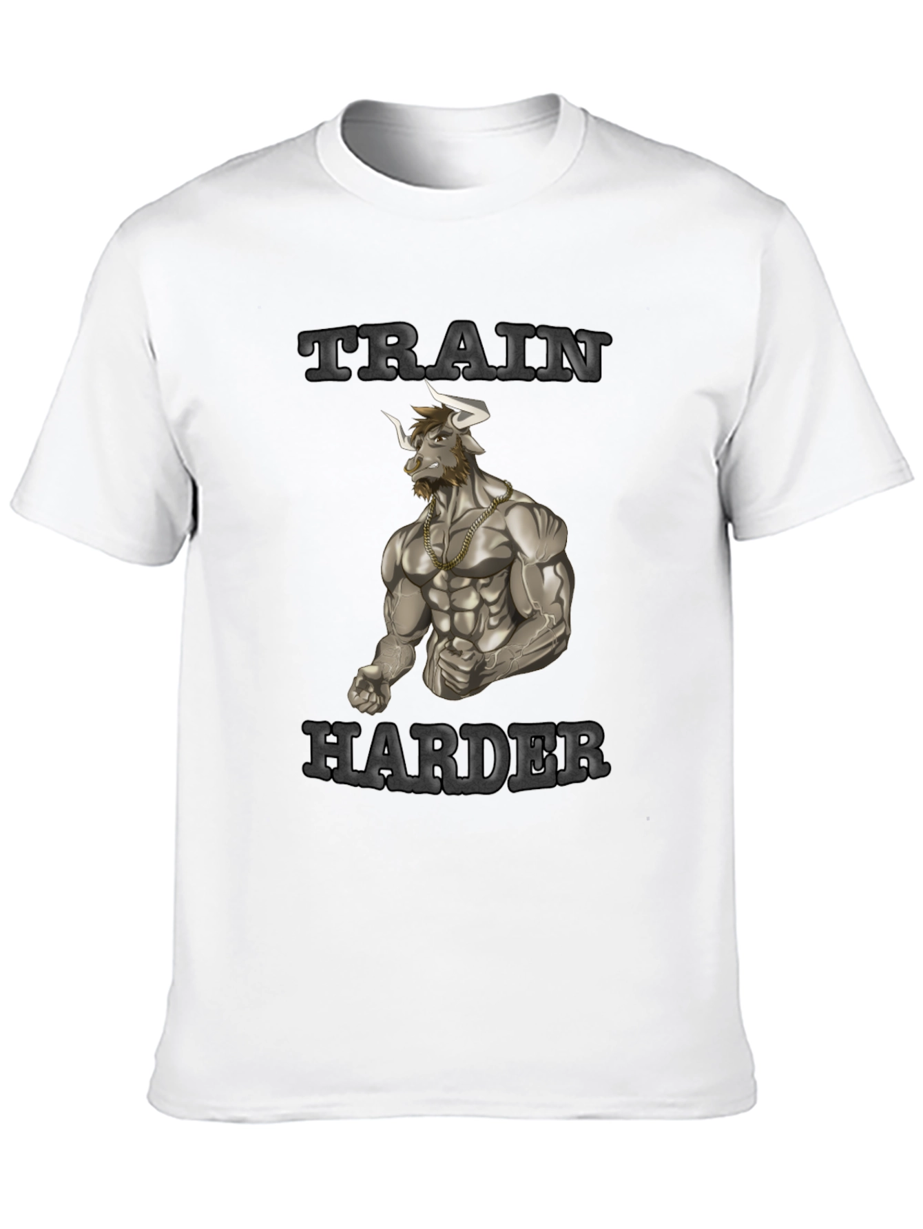 Train Harder Graphic Tee - Gym Motivation