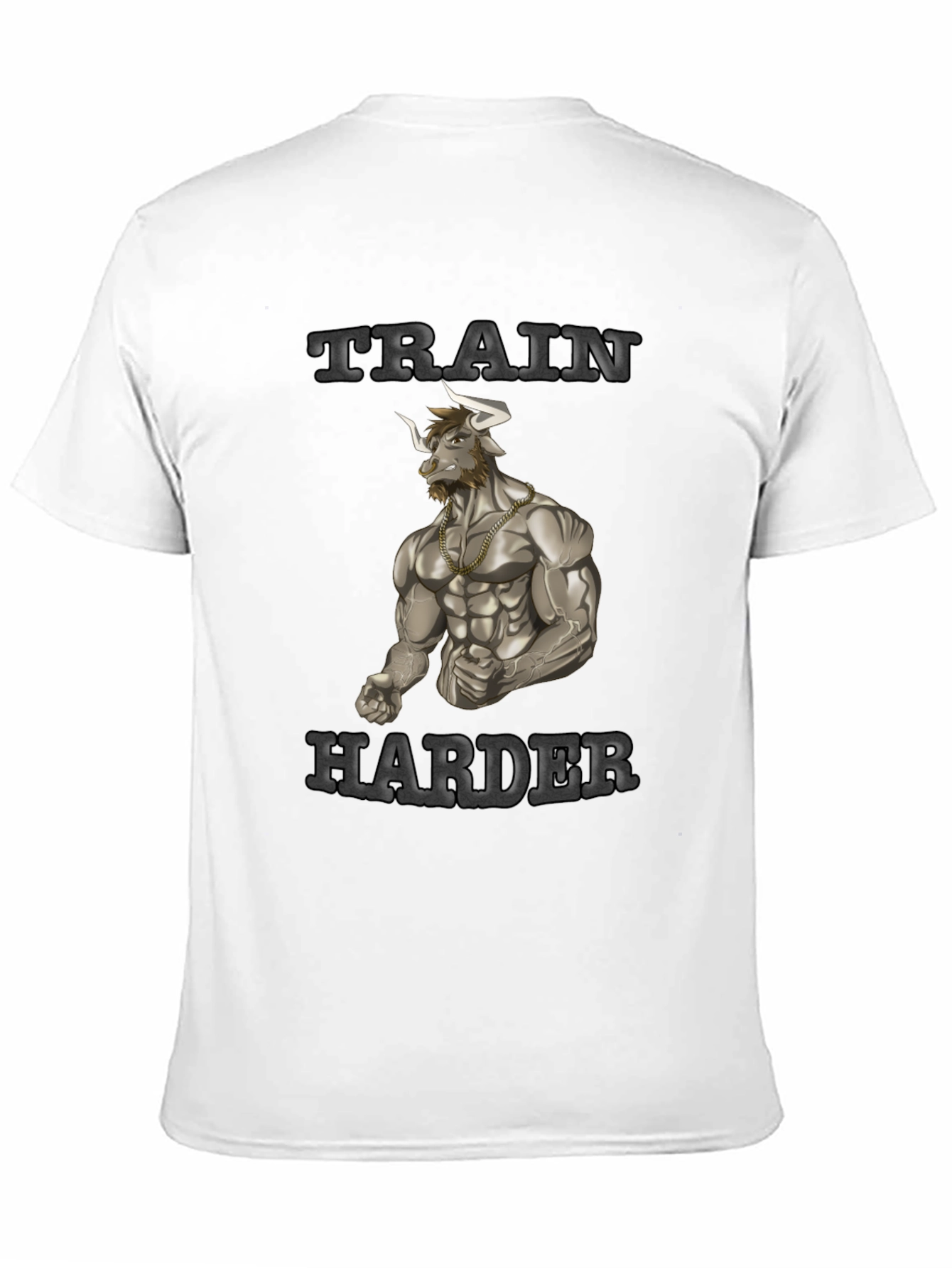 Train Harder Graphic Tee - Gym Motivation