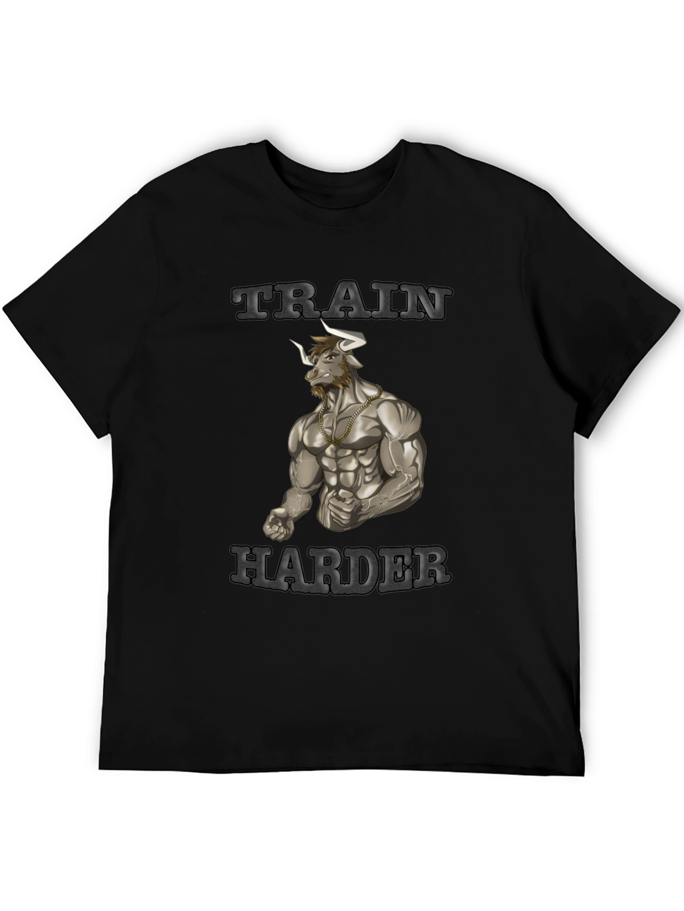 Train Harder Graphic Tee - Gym Motivation