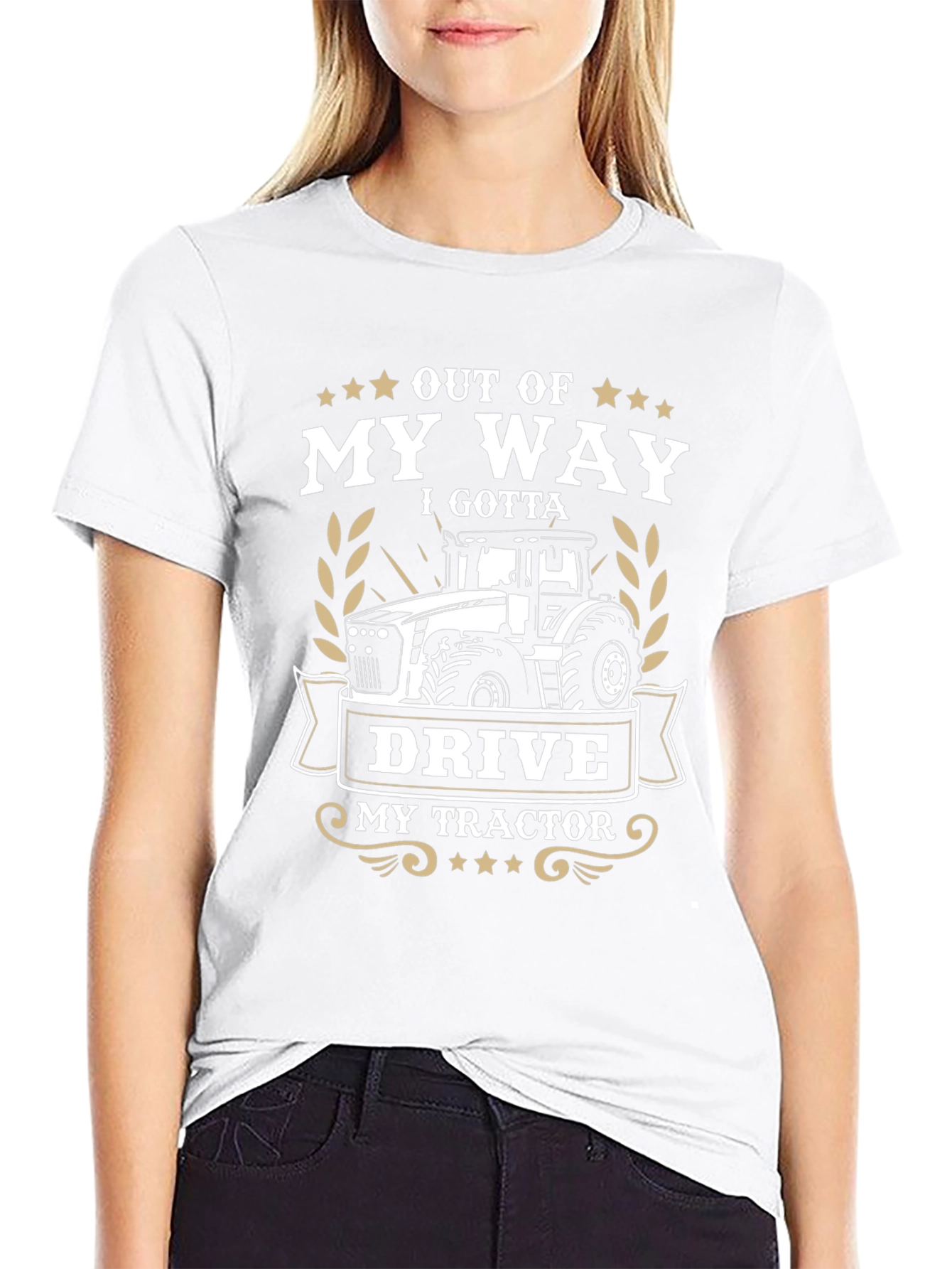 Out Of My Way Tractor Graphic T-Shirt