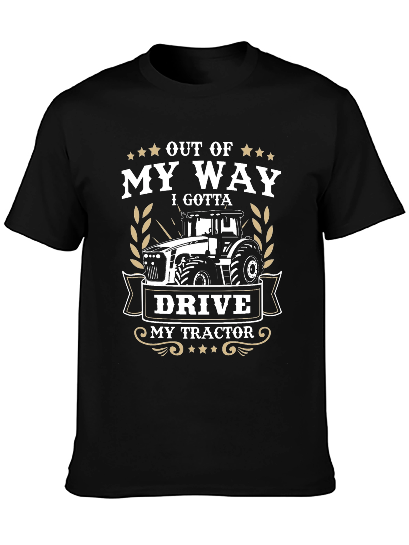 Out Of My Way Tractor Graphic T-Shirt