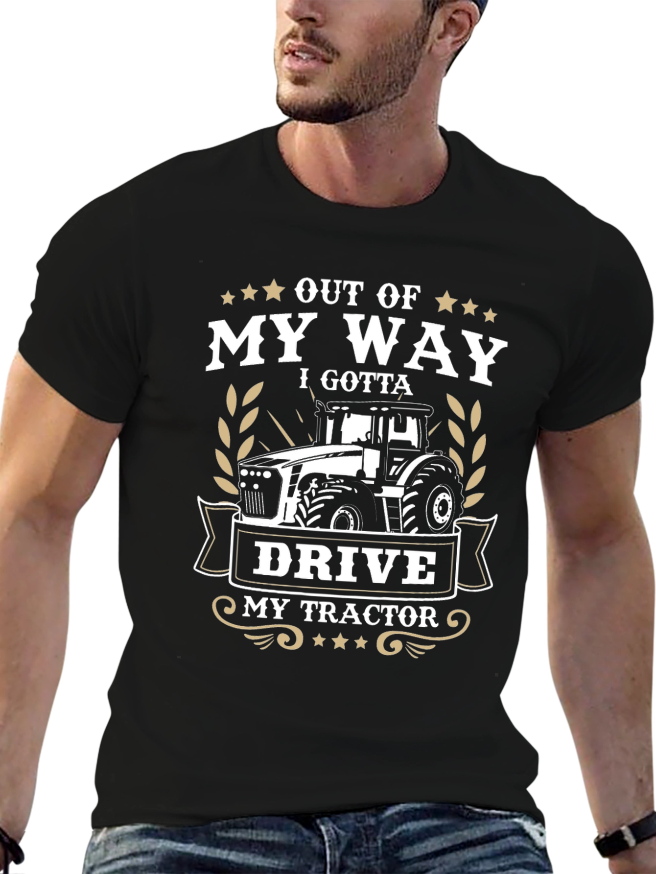 Out Of My Way Tractor Graphic T-Shirt