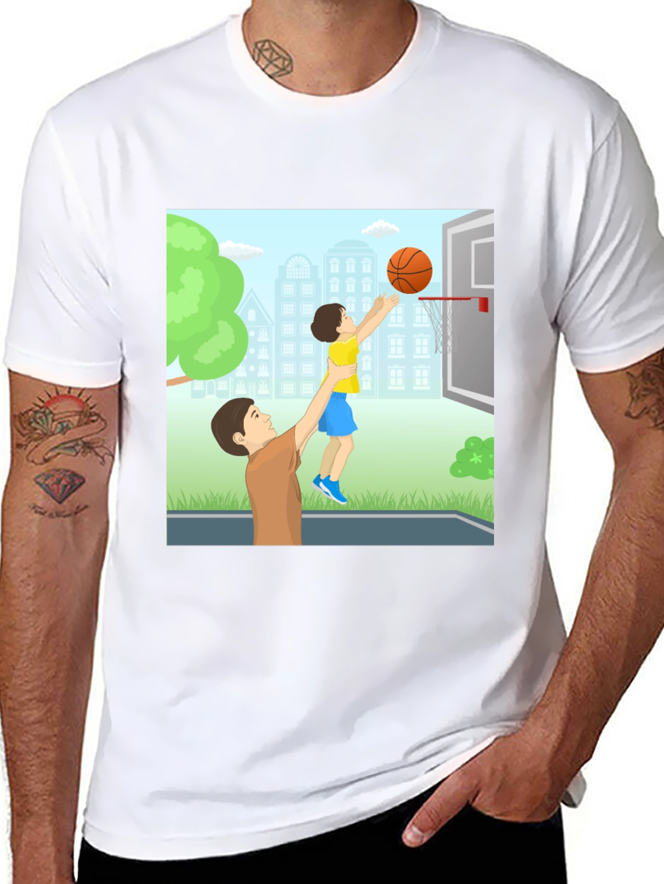 Father & Son Basketball T-Shirt