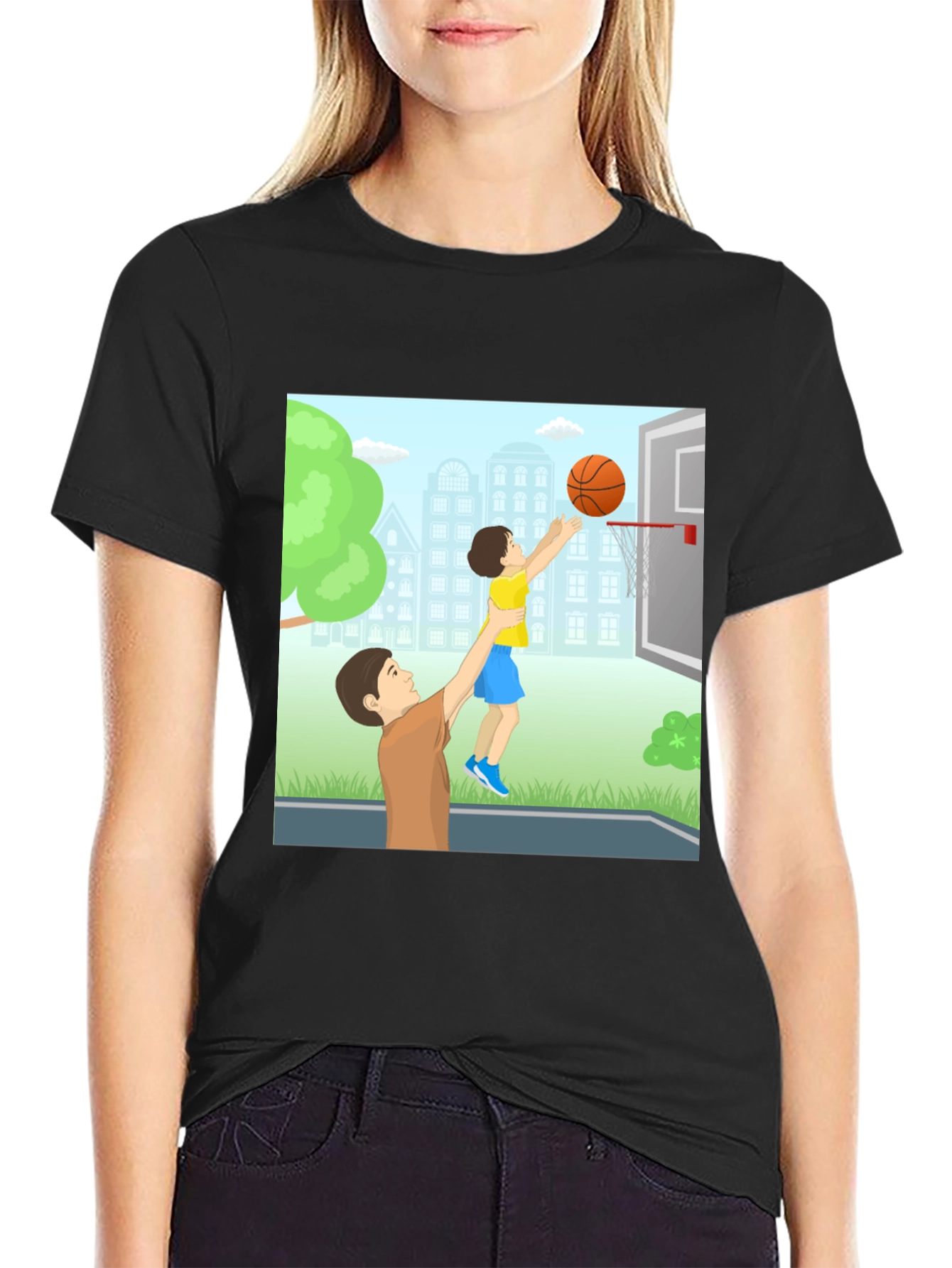 Father & Son Basketball T-Shirt