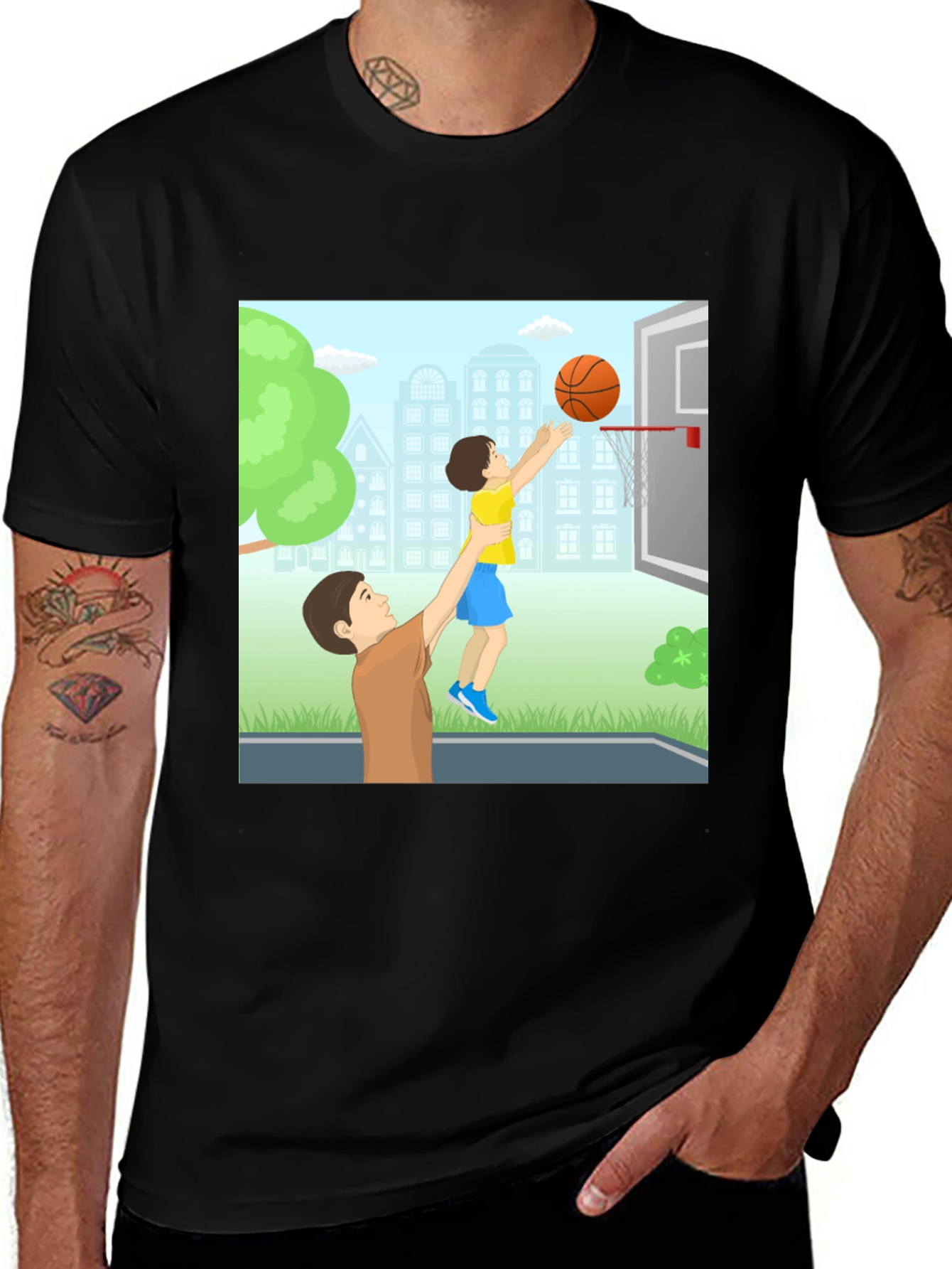Father & Son Basketball T-Shirt