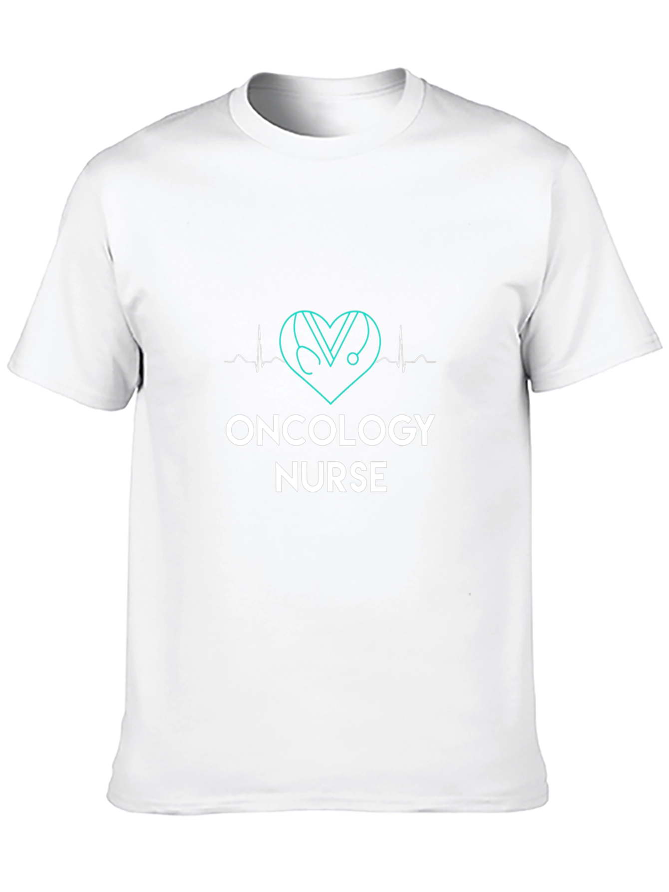 Oncology Nurse Heartbeat Stethoscope T-Shirt