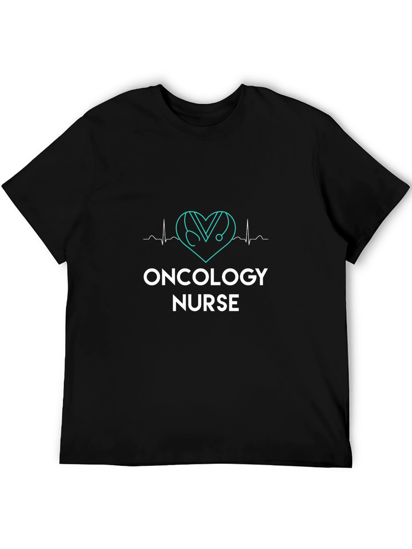 Oncology Nurse Heartbeat Stethoscope T-Shirt