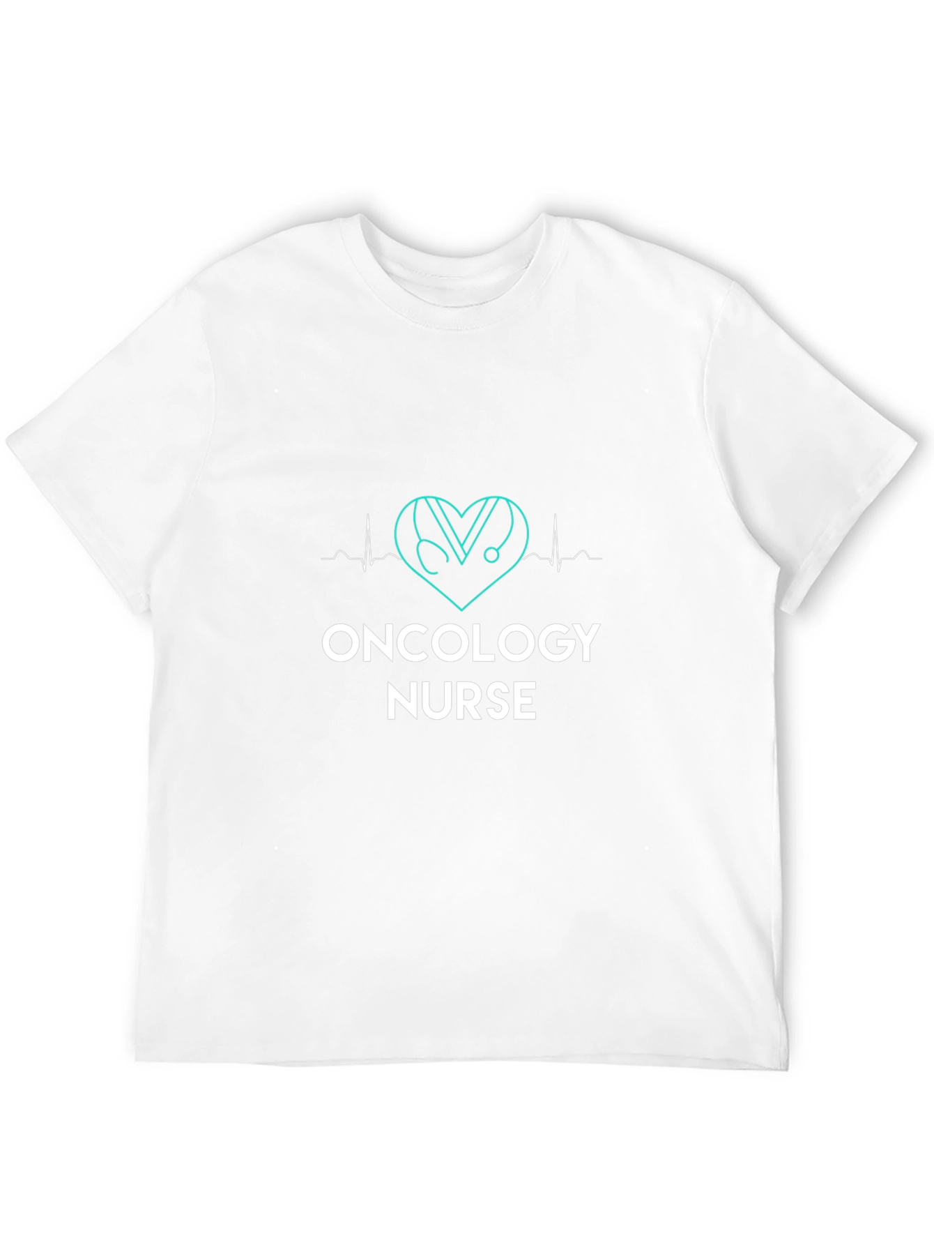 Oncology Nurse Heartbeat Stethoscope T-Shirt