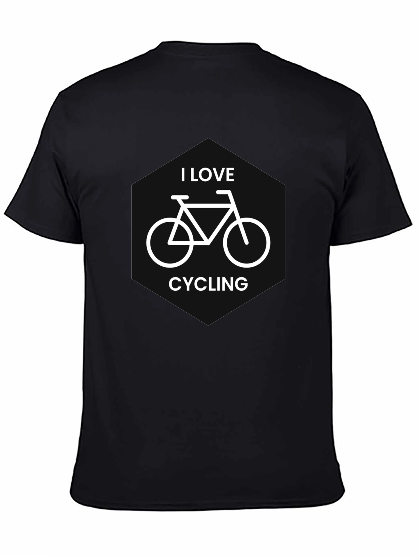 I Love Cycling Black T-Shirt