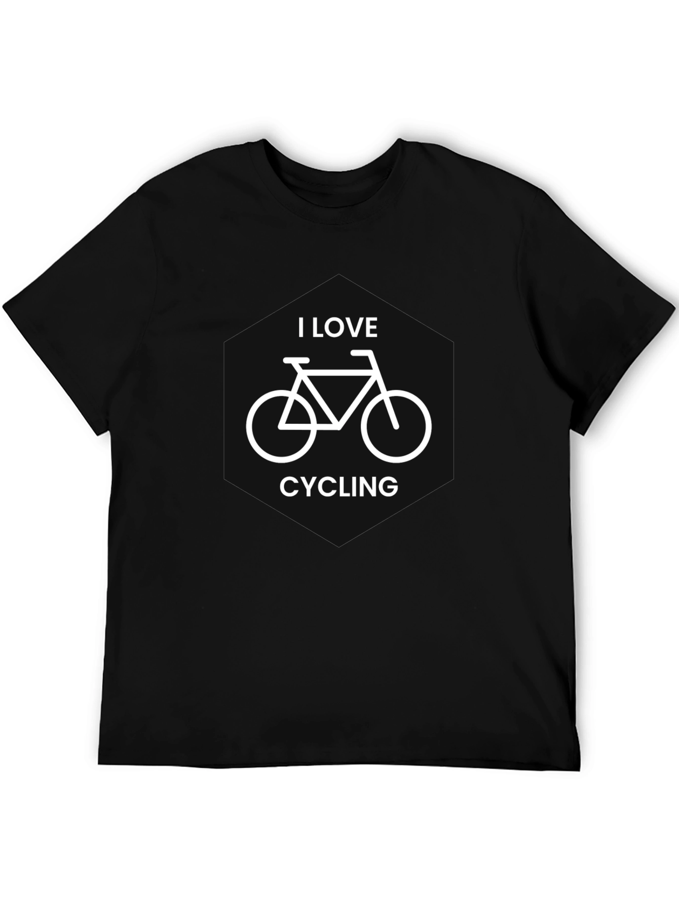 I Love Cycling Black T-Shirt