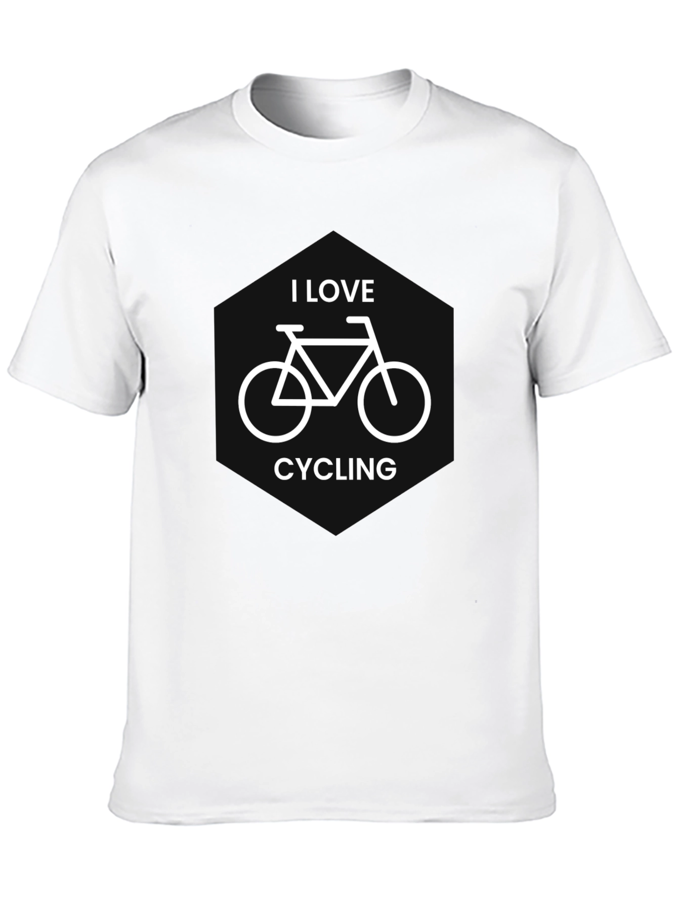 I Love Cycling Black T-Shirt