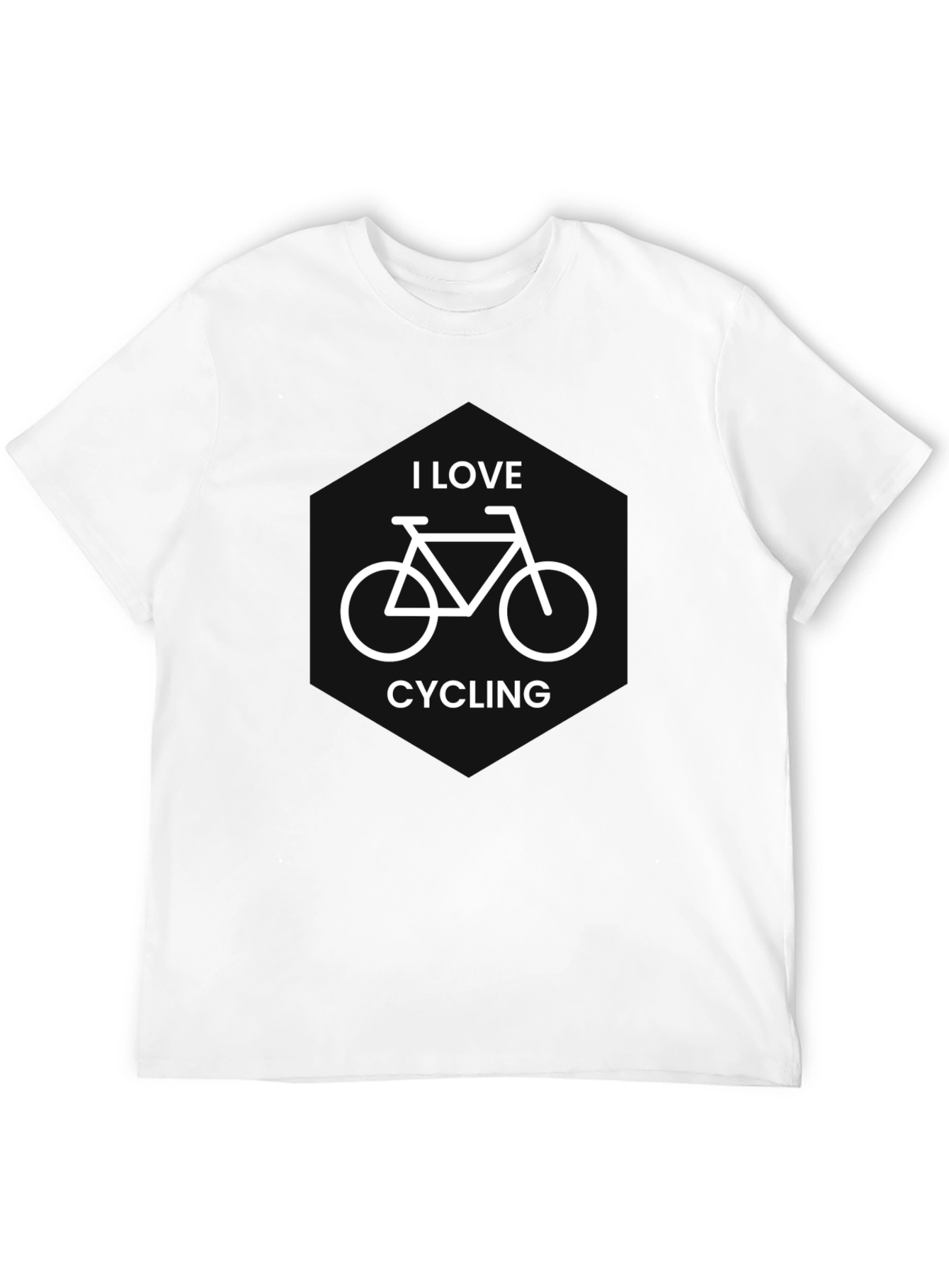 I Love Cycling Black T-Shirt