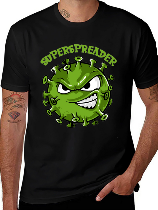 Superspreader Graphic Tee - Funny Virus Design T-Shirt