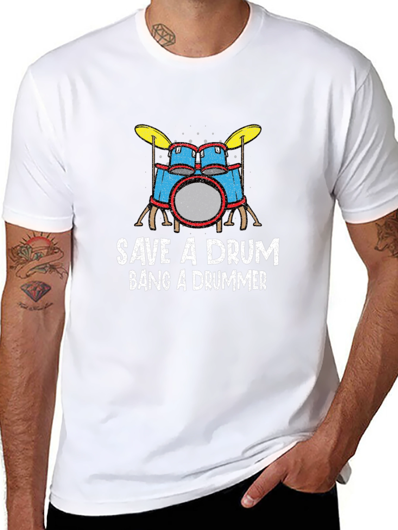 Save a Drum Bang a Drummer T-Shirt