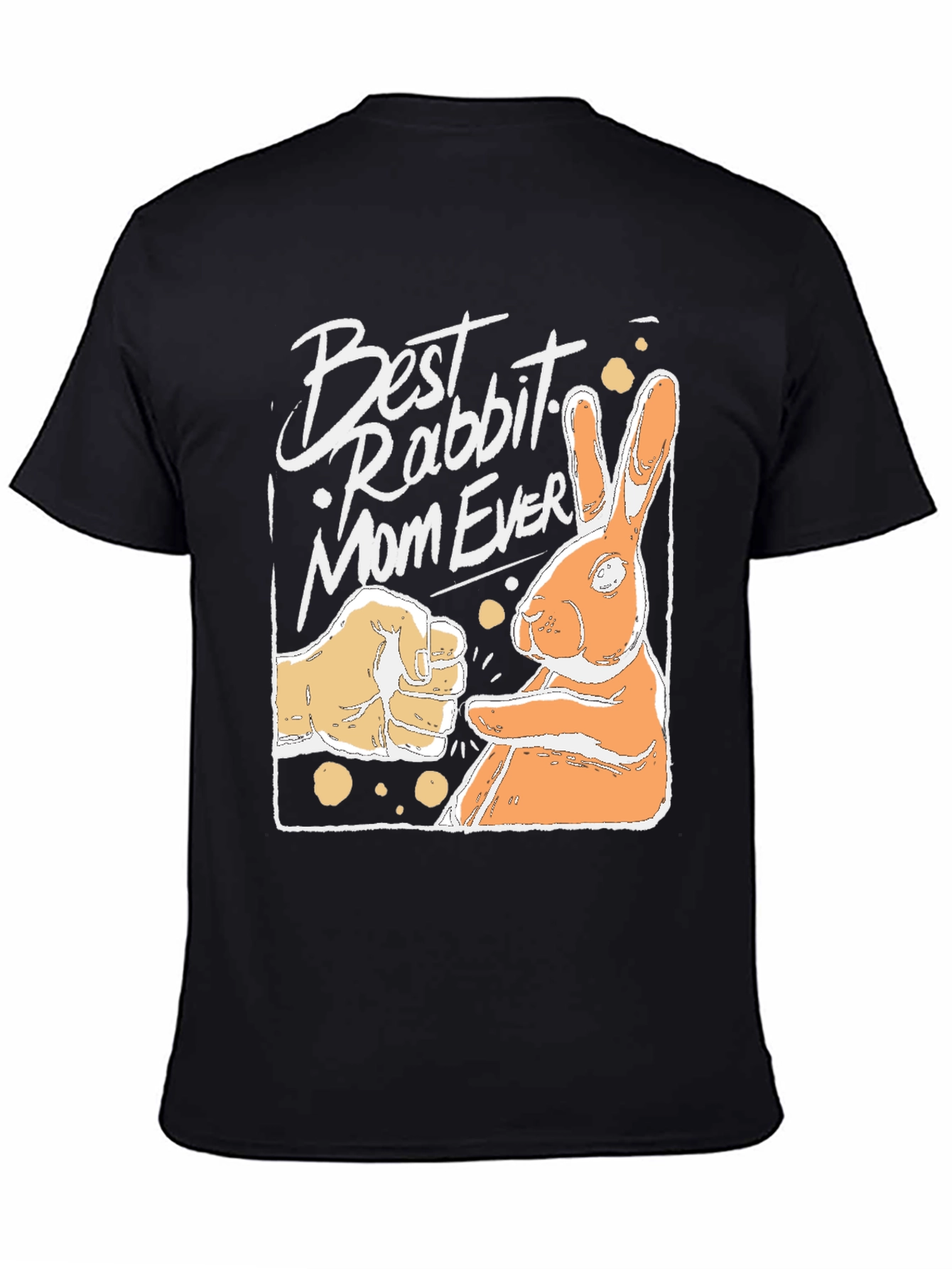 Best Rabbit Mom Ever Black T-Shirt