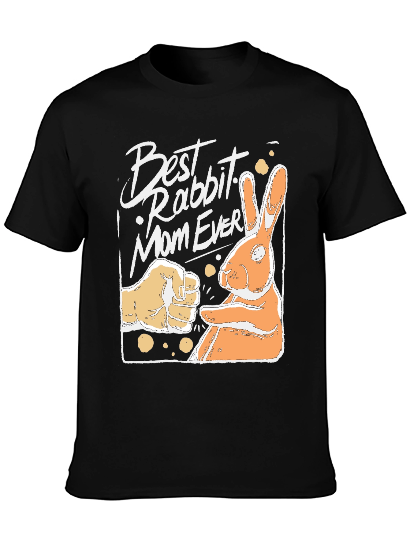 Best Rabbit Mom Ever Black T-Shirt