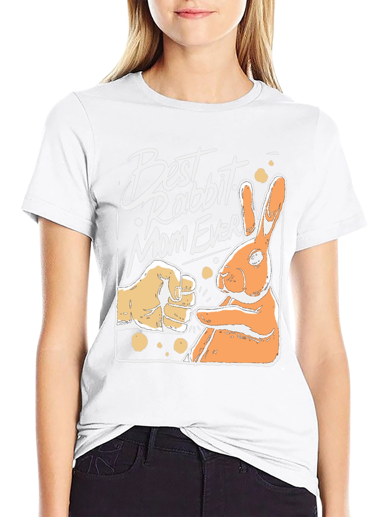 Best Rabbit Mom Ever Black T-Shirt
