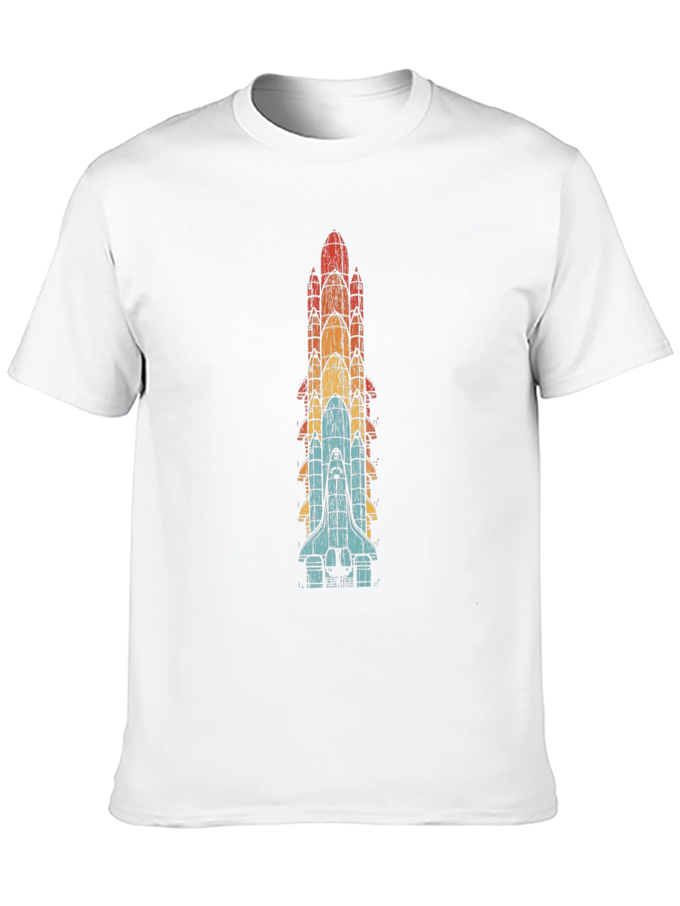 Retro Space Shuttle Stack T-Shirt