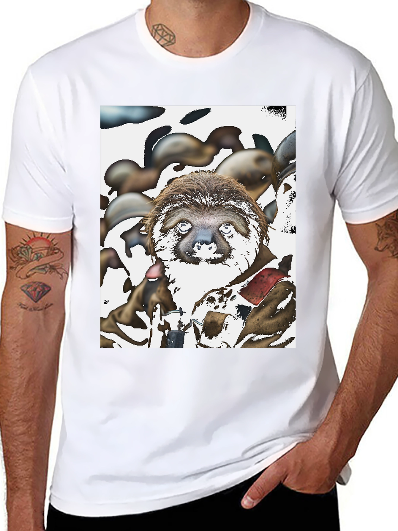 Sloth Graphic T-Shirt - Unique Art Tee
