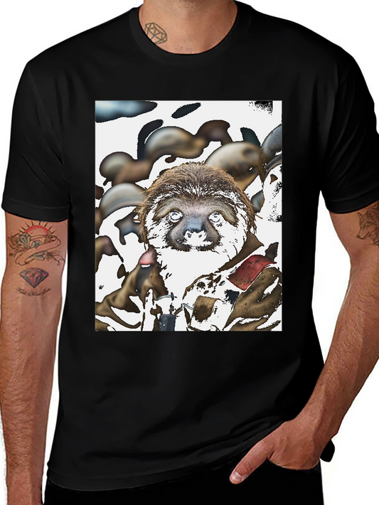 Sloth Graphic T-Shirt - Unique Art Tee