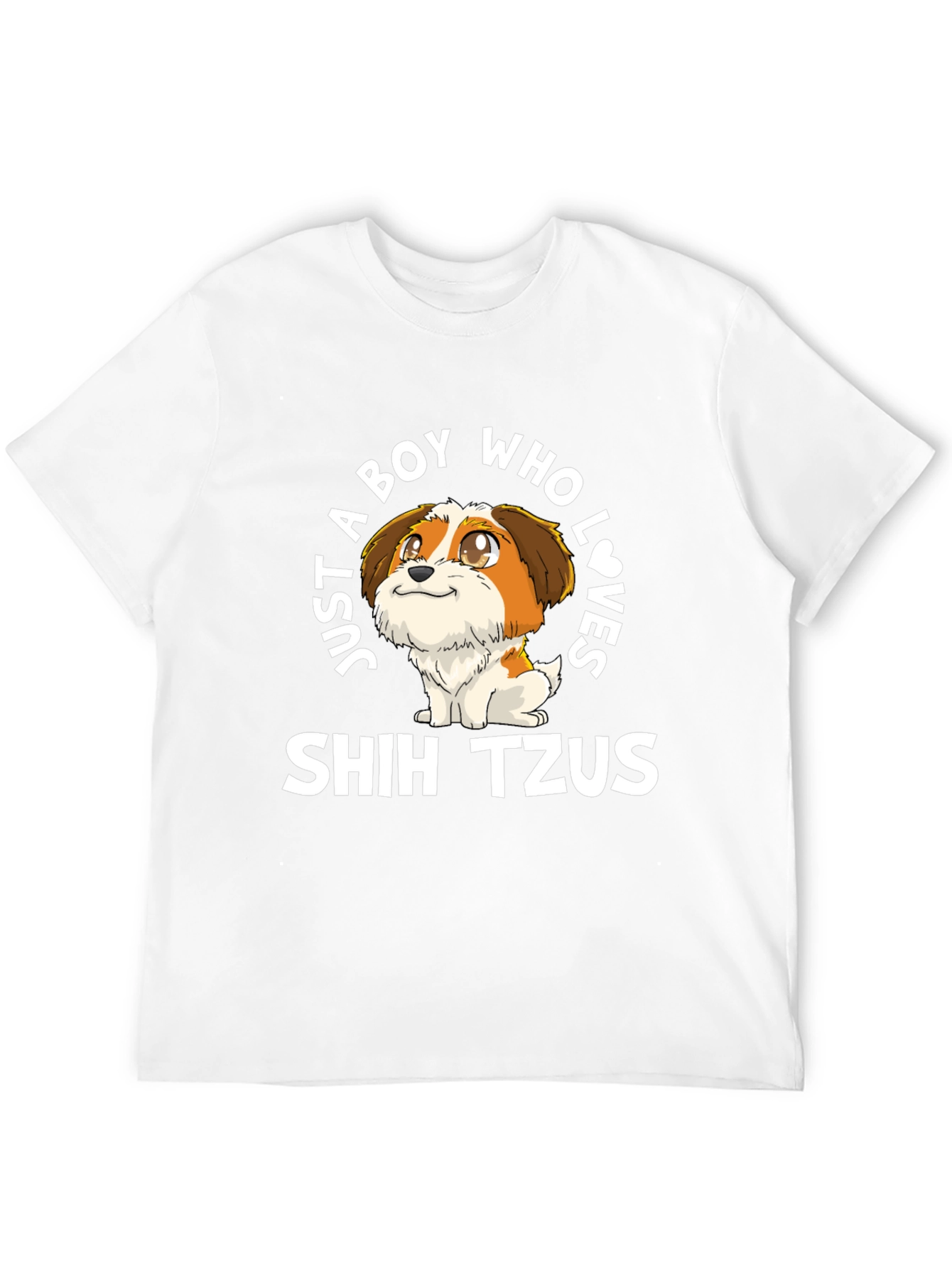 Boy Who Loves Shih Tzus T-Shirt