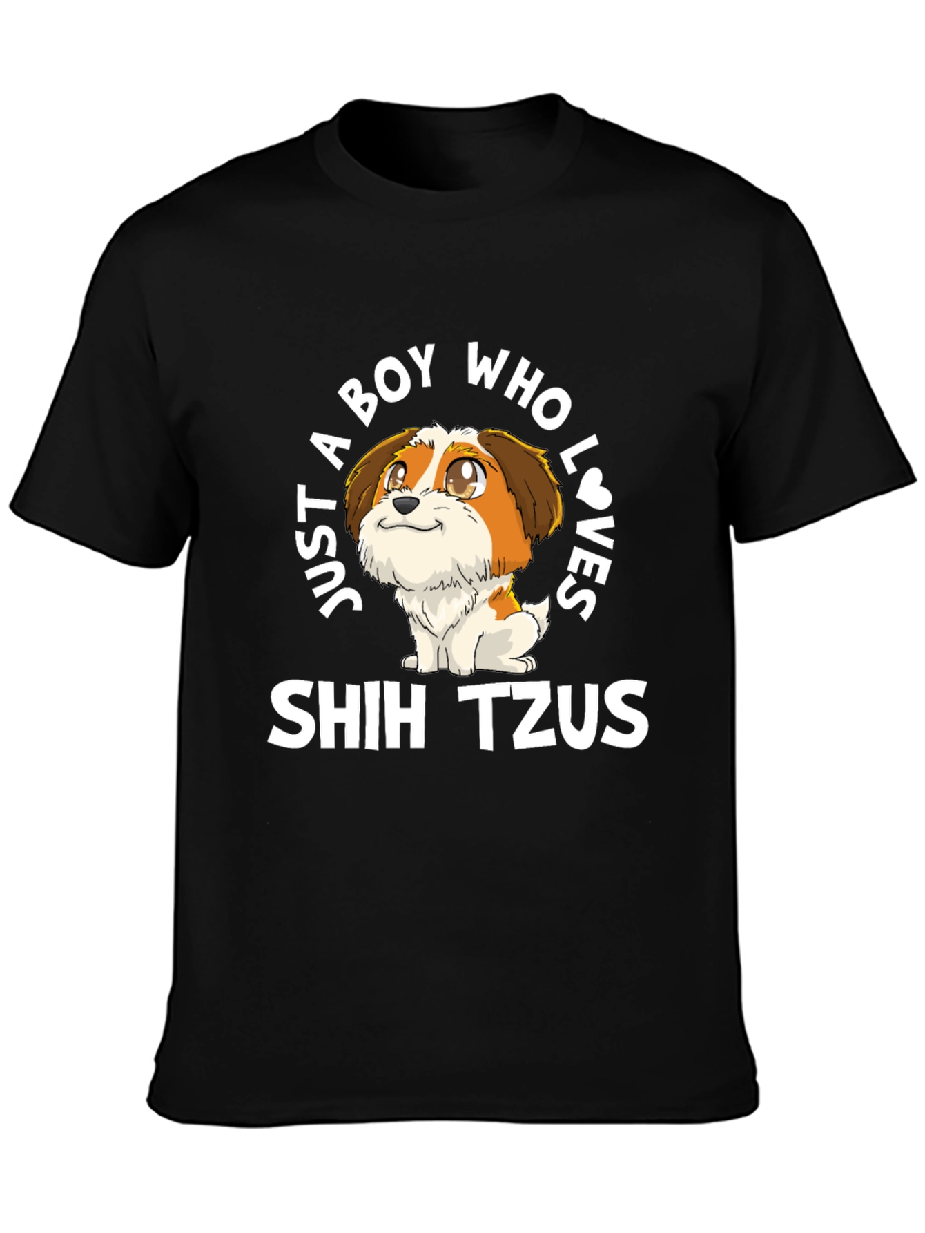 Boy Who Loves Shih Tzus T-Shirt