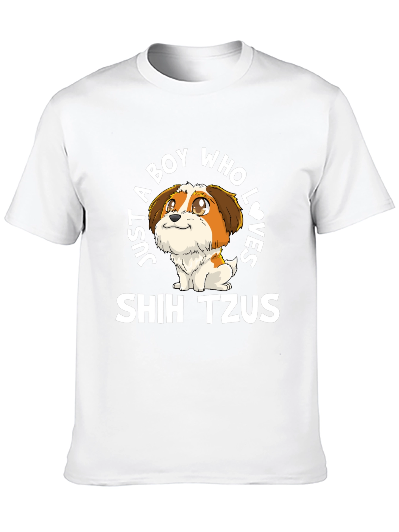 Boy Who Loves Shih Tzus T-Shirt