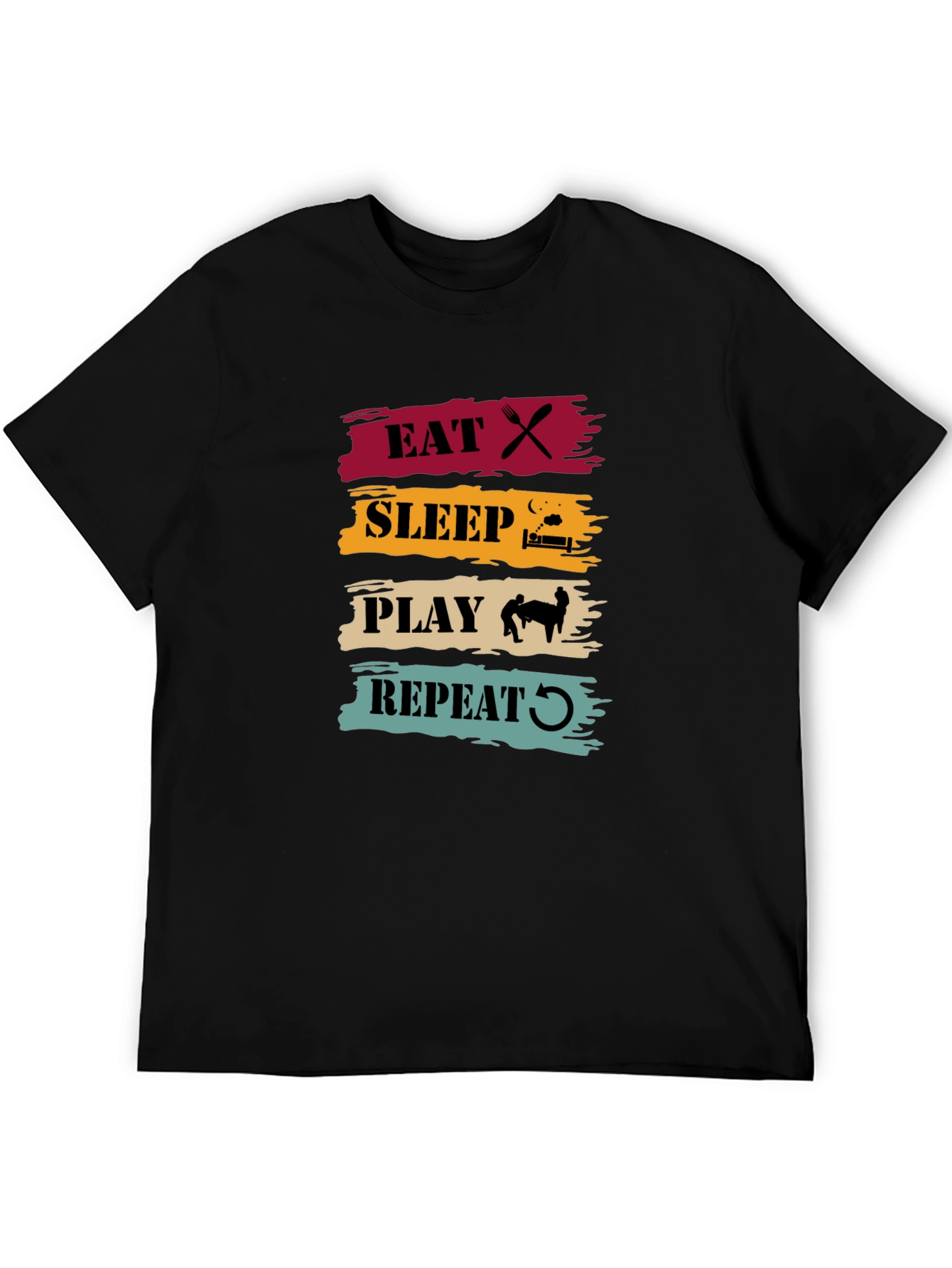 Eat Sleep Play Repeat Graphic Tee
