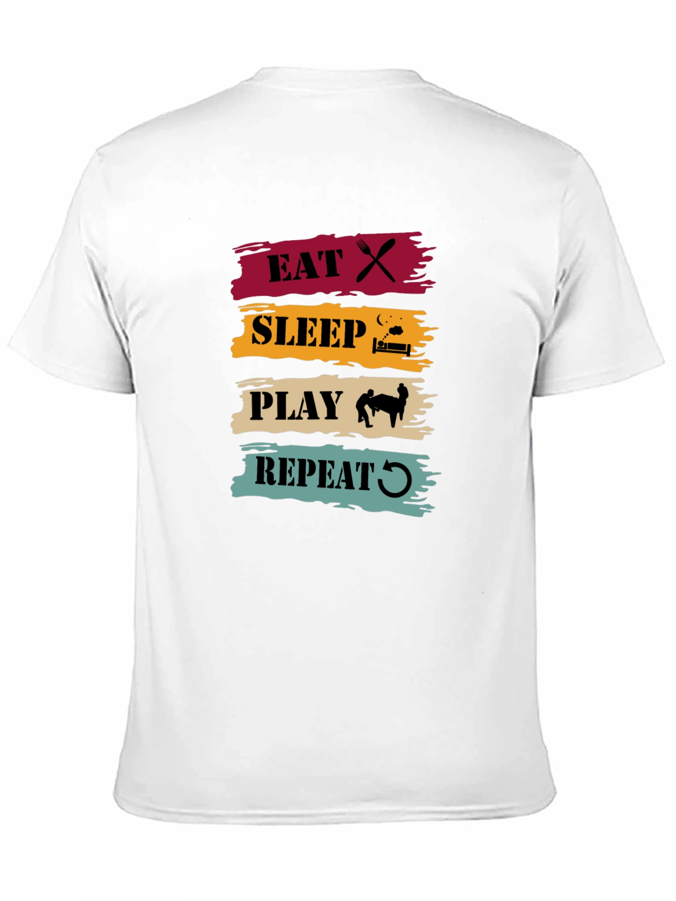 Eat Sleep Play Repeat Graphic Tee