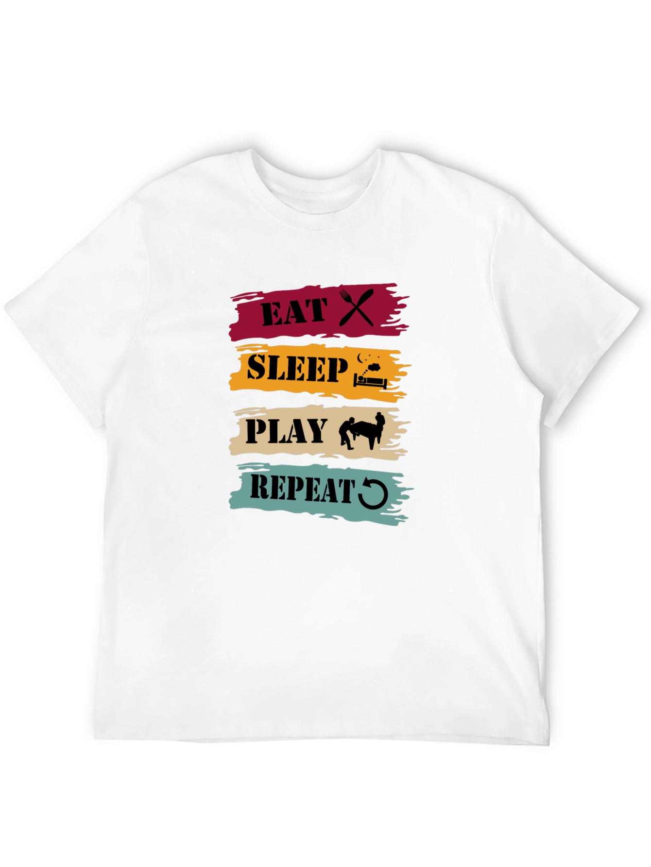 Eat Sleep Play Repeat Graphic Tee